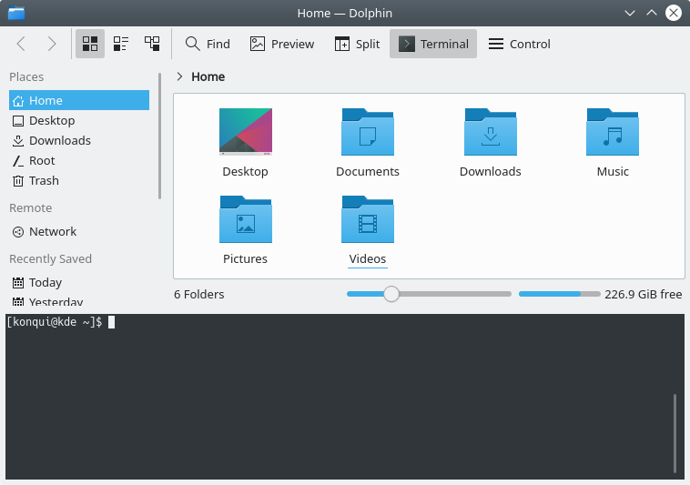 Konsole terminal emulator screenshot | LateWeb.Info